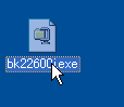ダウンロードしたファイルのアイコンをダブルクリック